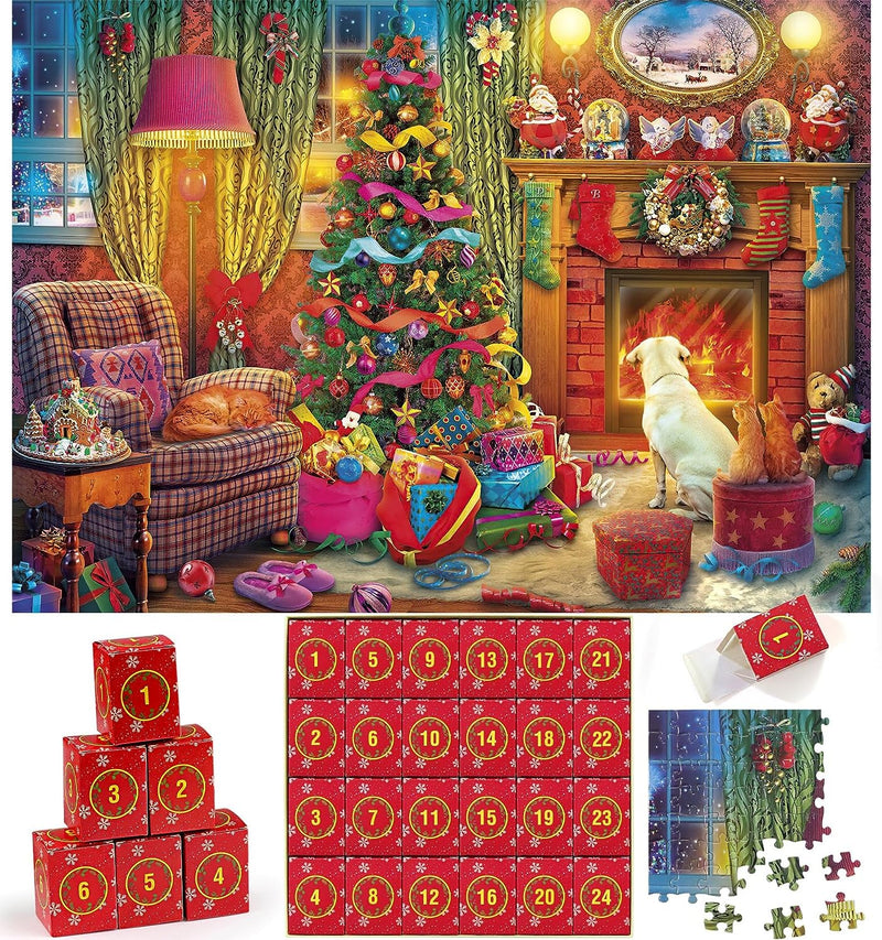 Christmas Advent Calendar Jigsaw Puzzle 1000pcs