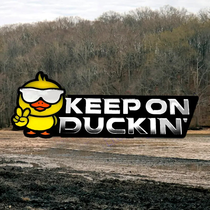 Funny Duck Car Truck Badge