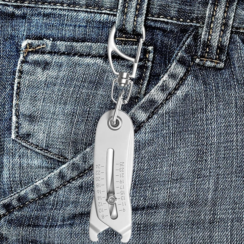 Thread Size Checker Keychain