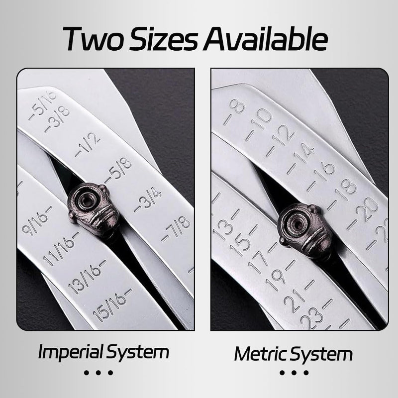 Thread Size Checker Keychain