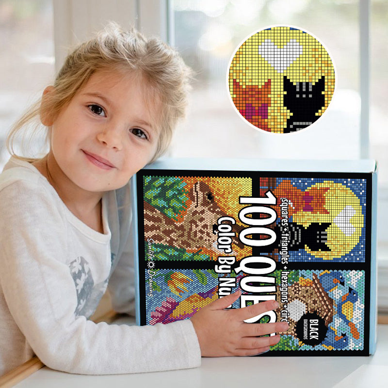 【UP TO 60% OFF】100 QUEST Color by Numbers Book