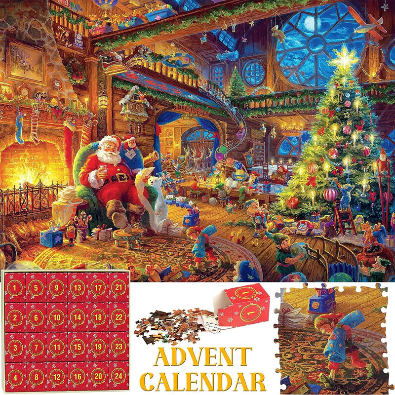 Christmas Advent Calendar Jigsaw Puzzle 1000pcs