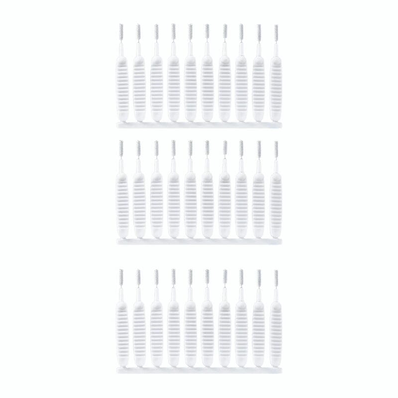 Shower hole cleaning brush nozzle