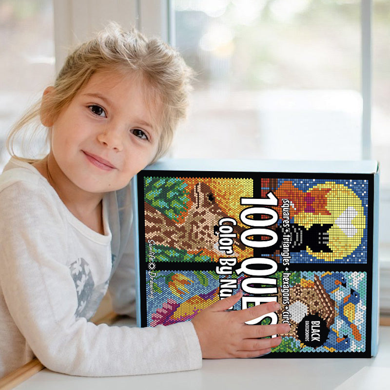 【UP TO 60% OFF】100 QUEST Color by Numbers Book