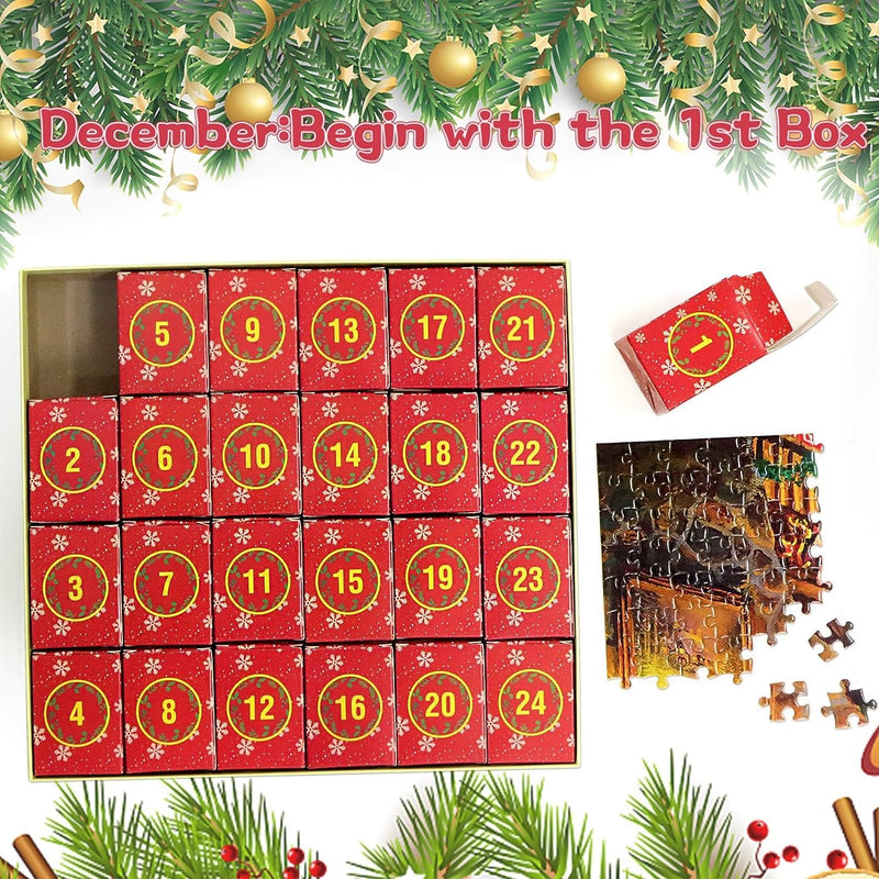 Christmas Advent Calendar Jigsaw Puzzle 1000pcs