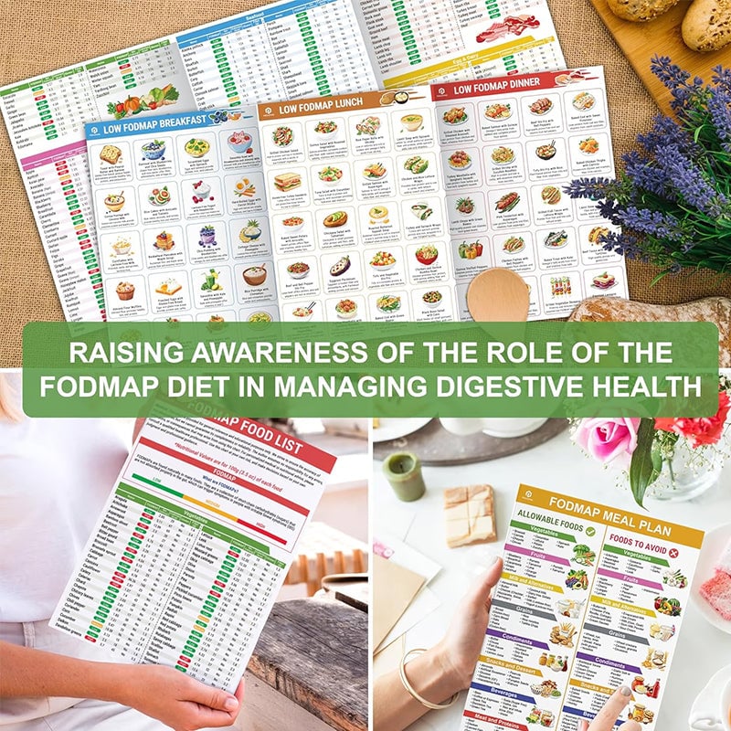 š„Set of 2 Fodmap ChartšIBS Symptom Relief Food List