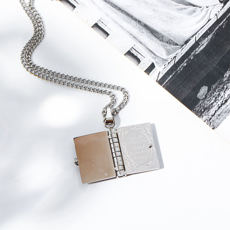 Openable Book Necklace