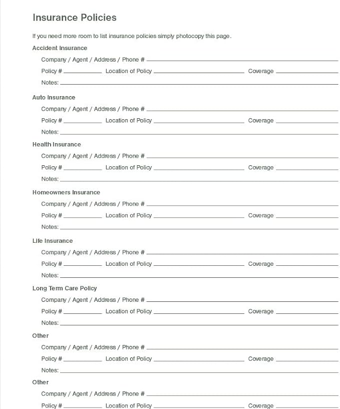 Putting Things In Order to help my loved ones when I'm gone