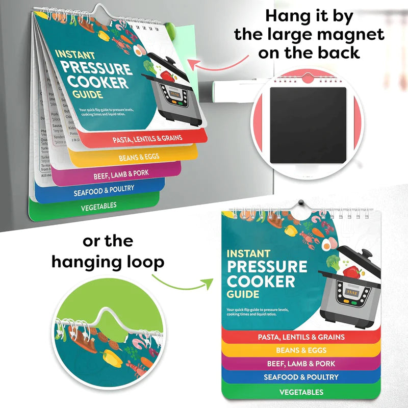 🔥LAST DAY 49% OFF-Air Fryer Cheat Sheet Magnets Cooking Guide Booklet