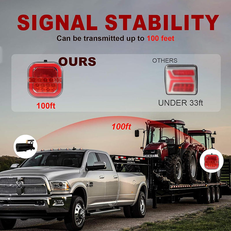 Sakerplus Wireless Trailer Lights Kit
