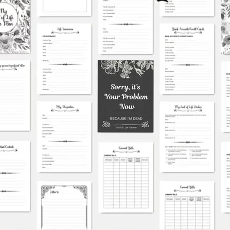 π HalloweenGift: Sh*t, Iβm Dead! End of Life Planner - The Ultimate Spooky Gift! ππ»