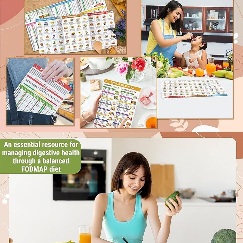 š„Set of 2 Fodmap ChartšIBS Symptom Relief Food List
