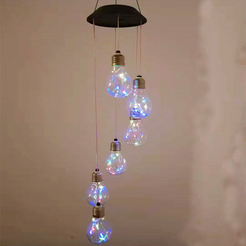 Solar-Powered LED Wind Chime Light