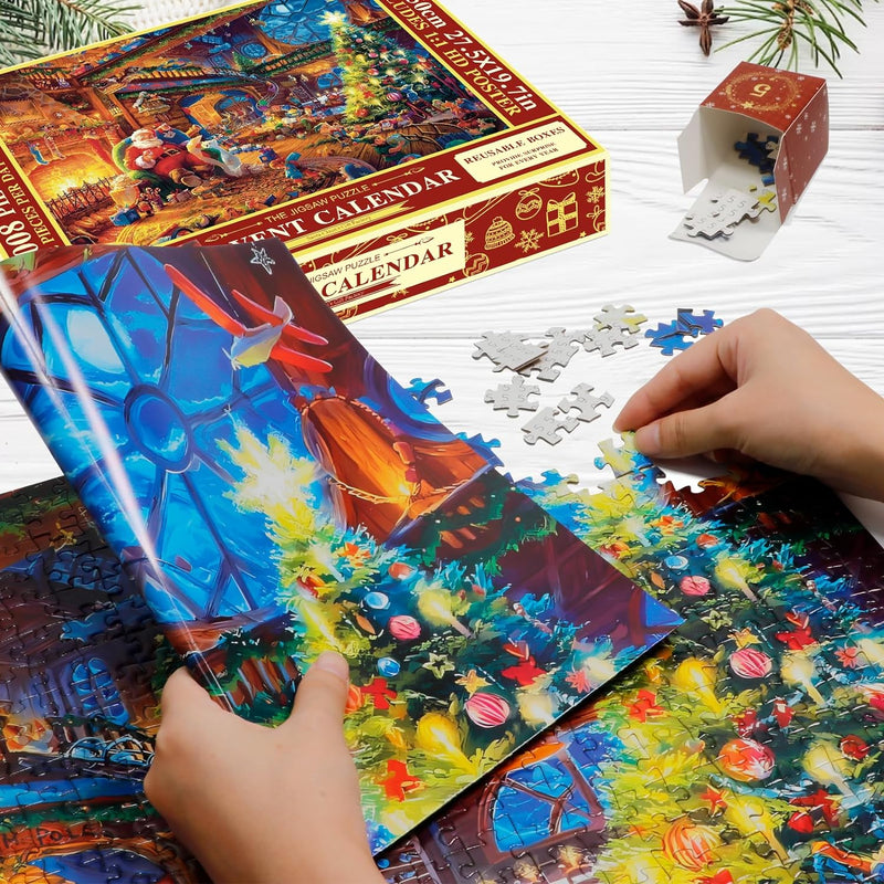 Christmas Advent Calendar Jigsaw Puzzle 1000pcs