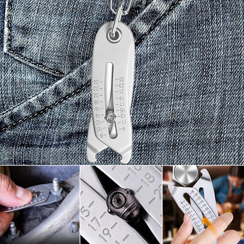 Thread Size Checker Keychain