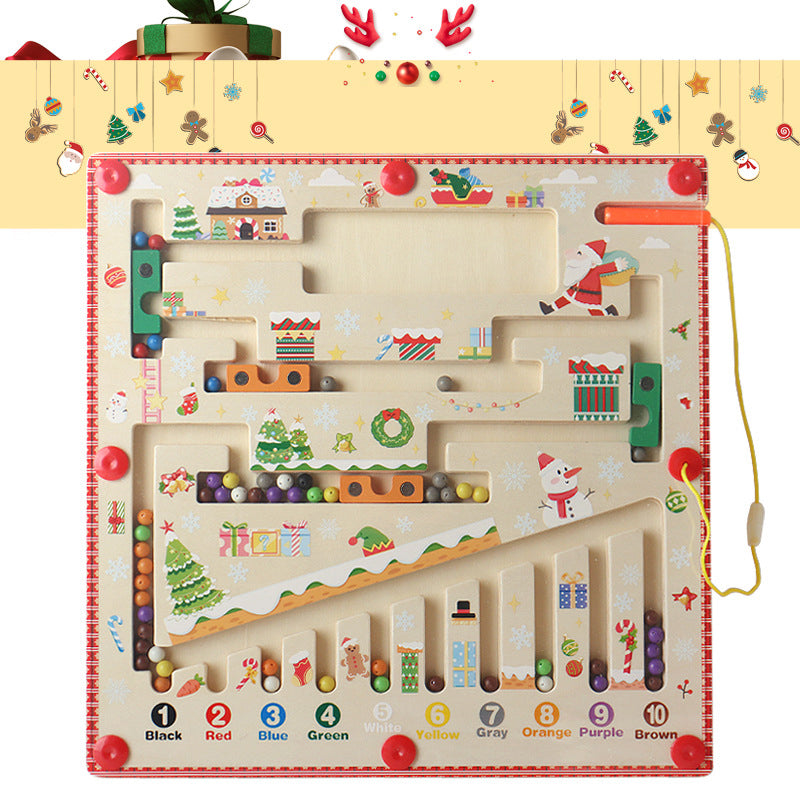 Magnetic Wooden Maze Toy Set