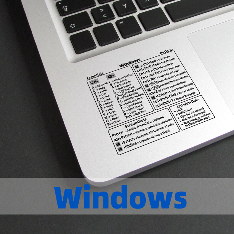 Keyboard Shortcut Stickers (3 pcs)