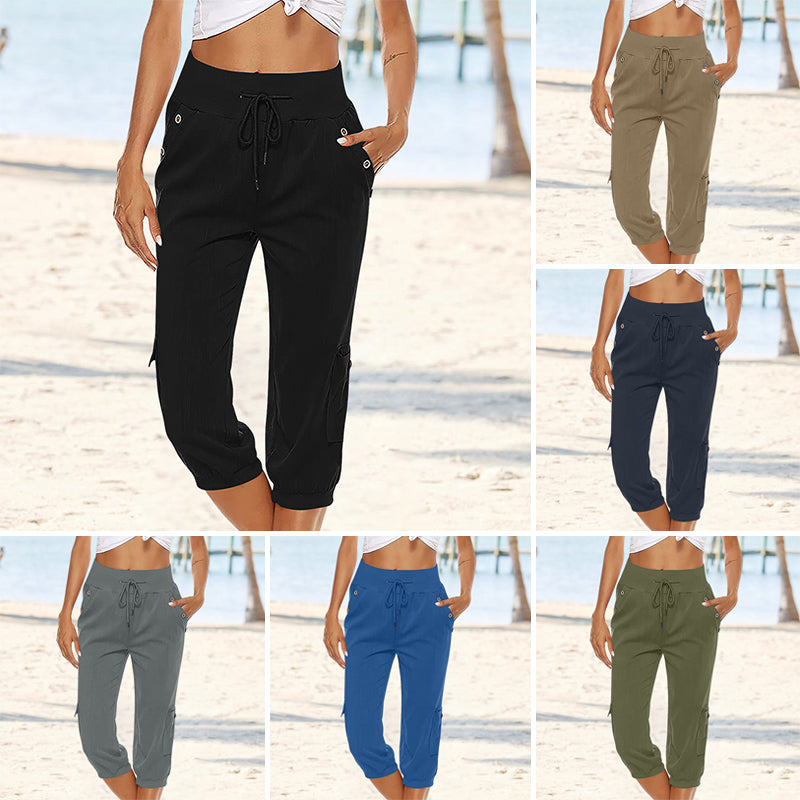 Women's Drawstring Cargo Pants