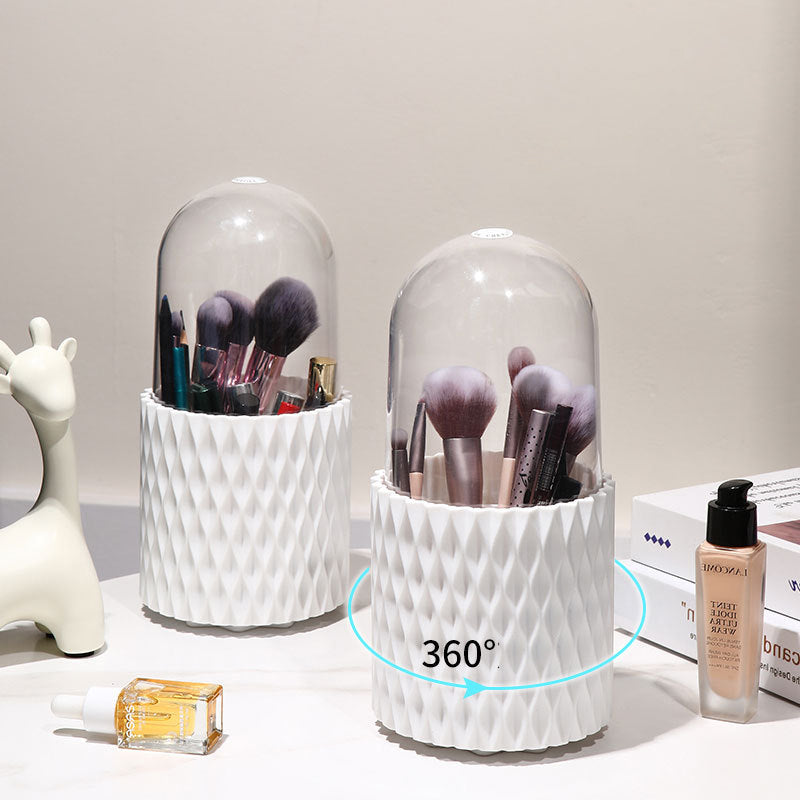 360° Spinning Makeup Brush Holder giftspocket