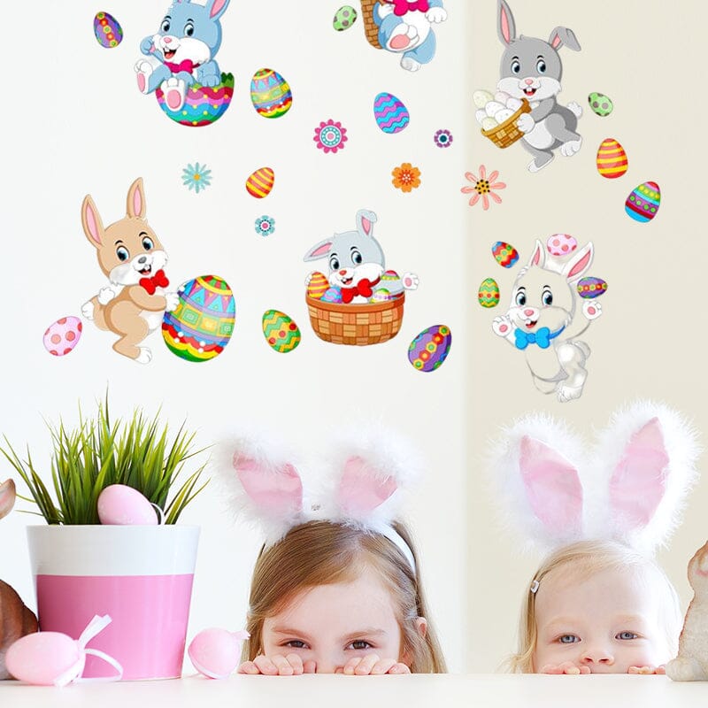 Bunny Egg Wall Sticker(2 pcs)