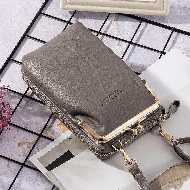 New Fashion Women Phone Bag Solid Crossbody Bag