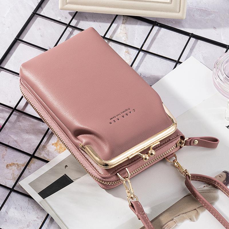 New Fashion Women Phone Bag Solid Crossbody Bag