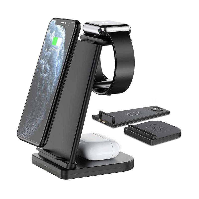 Foldable 3 in 1 wireless charger