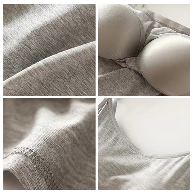 Loose Fitting Tank Top With Built-in Bra