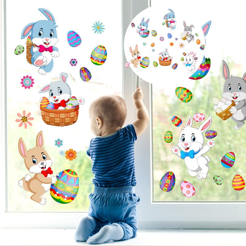 Bunny Egg Wall Sticker(2 pcs)