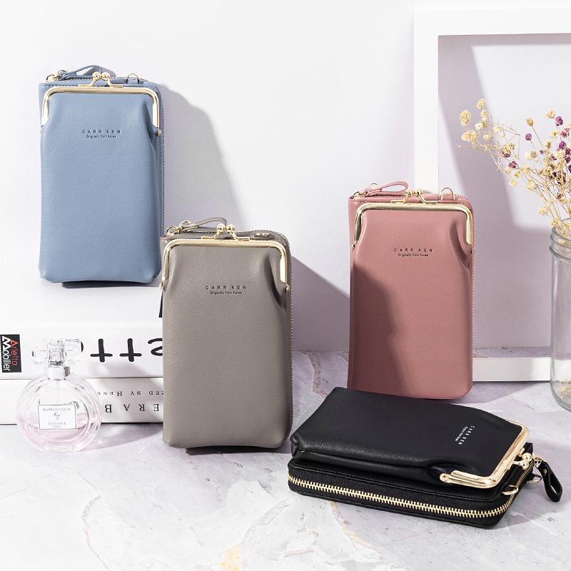 New Fashion Women Phone Bag Solid Crossbody Bag