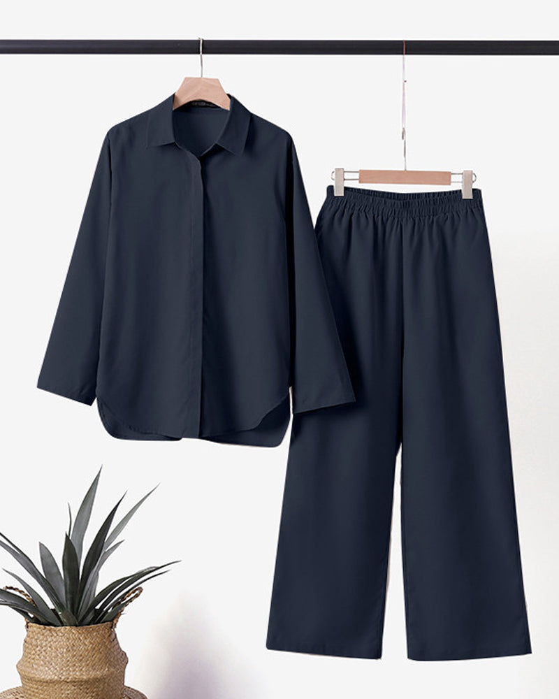 Cotton And Linen Shirt Suit