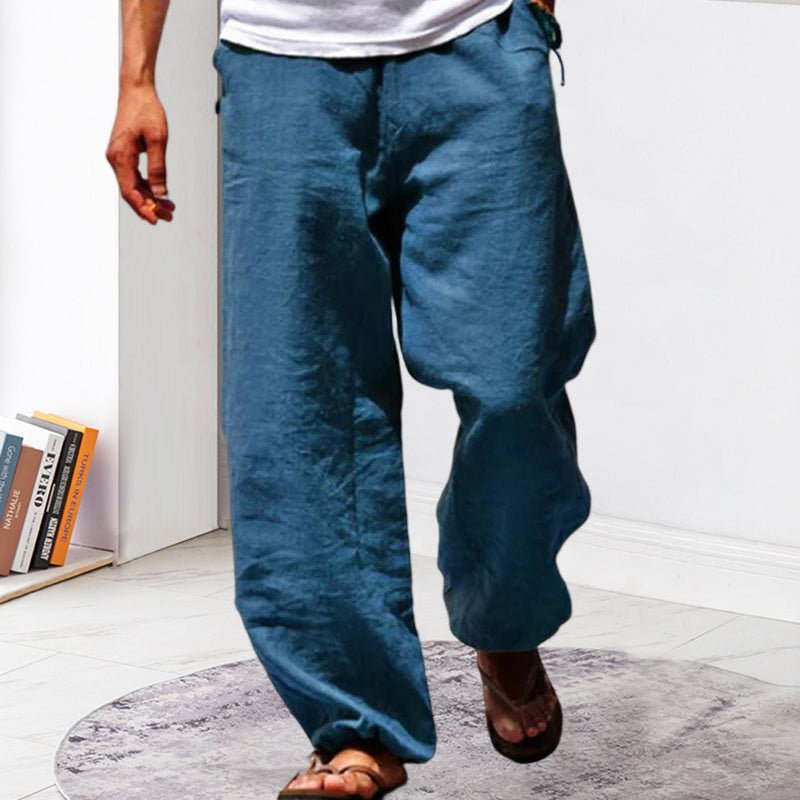 Mens Summer Beach Loose Pants
