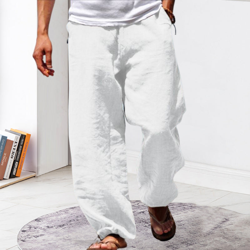 Mens Summer Beach Loose Pants