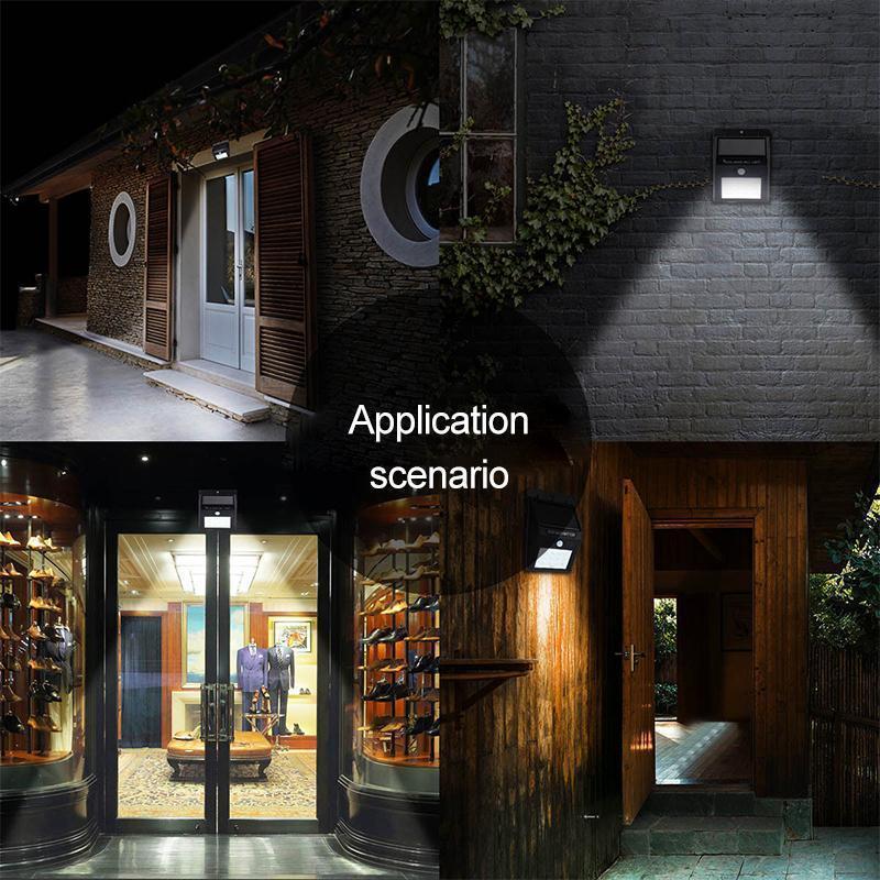 LED Solar Lamps Outdoor, Super Bright Wall Lamp with Motion Sensor