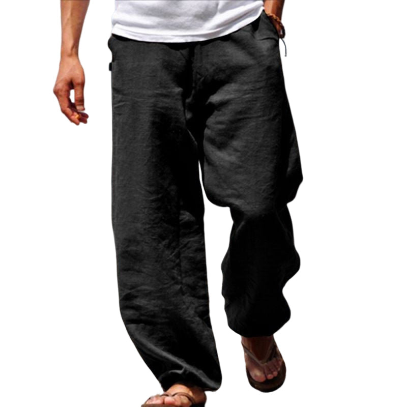 Mens Summer Beach Loose Pants