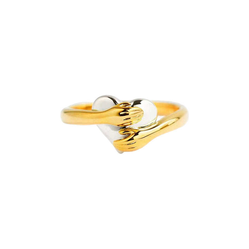 FOR DAUGHTER - MY HEART ALWAYS HOLDS YOU HEART HUG RING