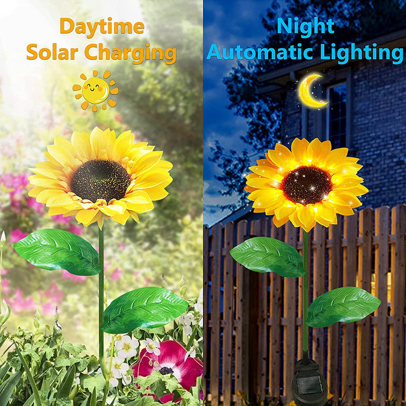 Solar Sunflower Light, 2 pcs