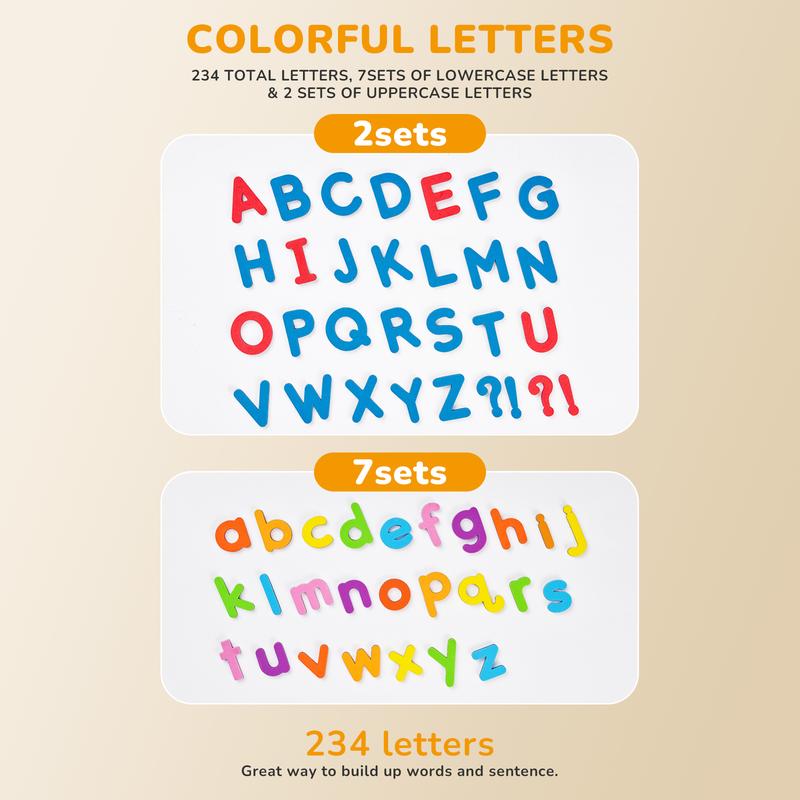 Classroom Magnetic Letters Kit 234 Pcs with Double