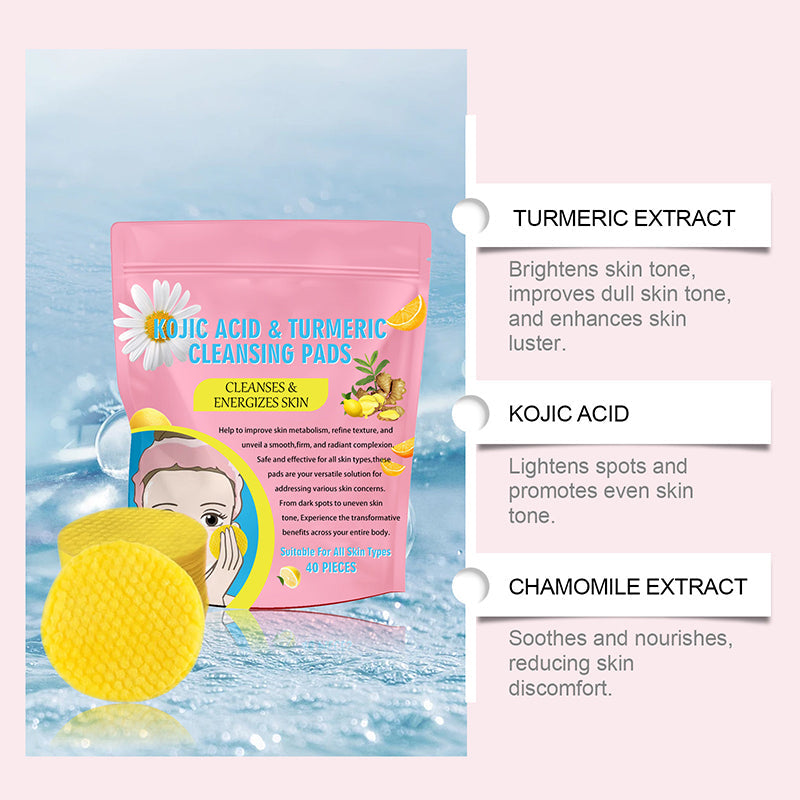 Turmeric and Kojic Acid Pads for Face