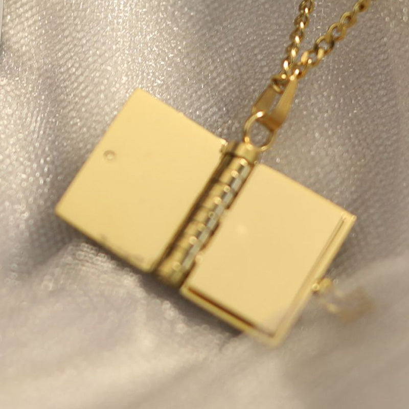 Openable Book Necklace