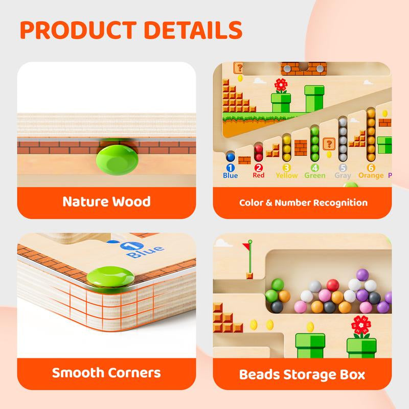 Magnetic Wooden Maze Toy Set