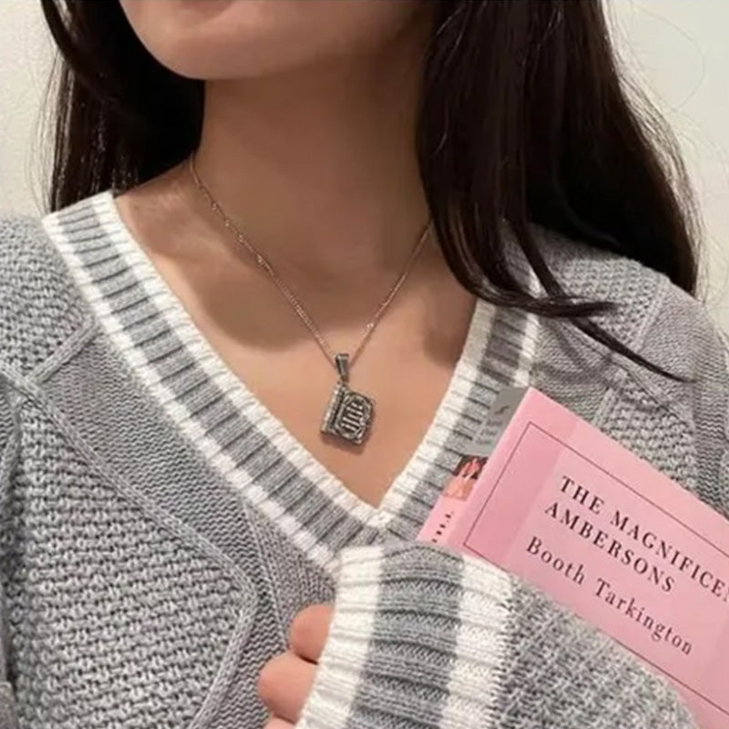 Openable Book Necklace