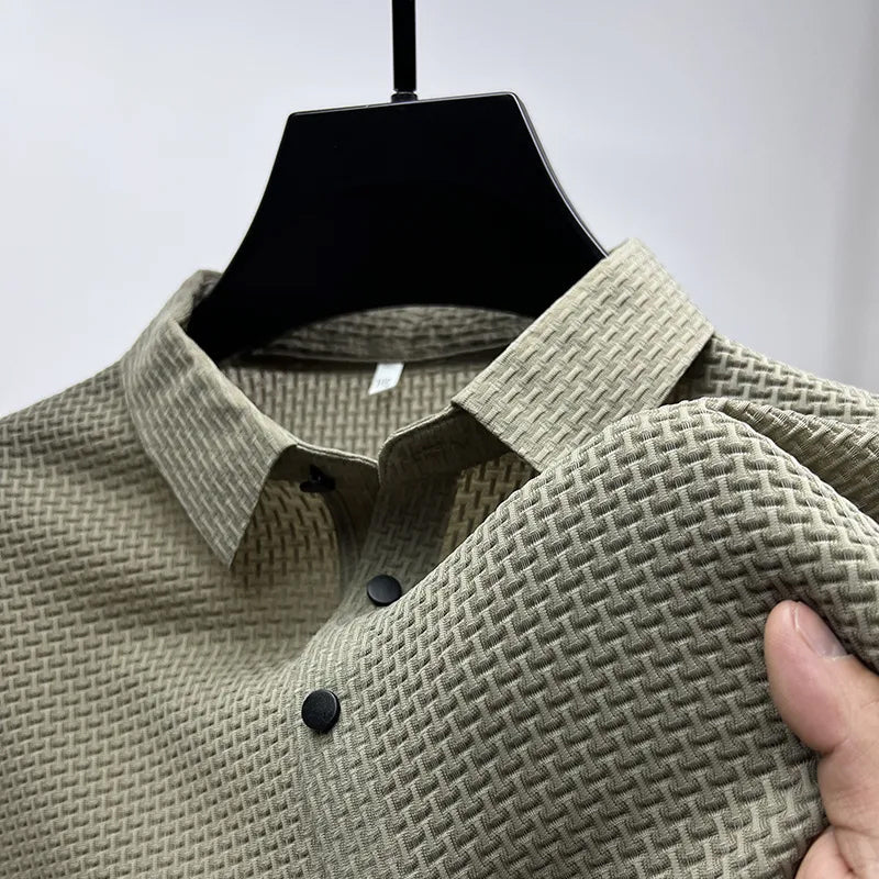 Mesh Ice Silk Short-Sleeved T-shirt