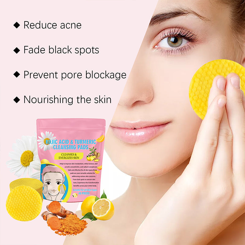 Turmeric and Kojic Acid Pads for Face
