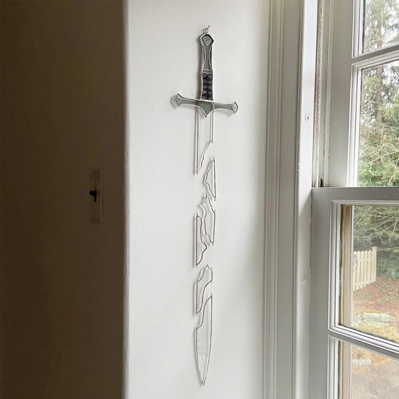 The Shards of the Blade Stained Glass Hanging