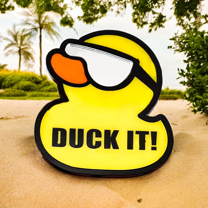 Funny Duck Car Truck Badge