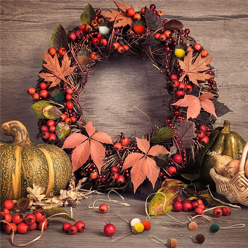 Wool Felt Acorn Ornaments