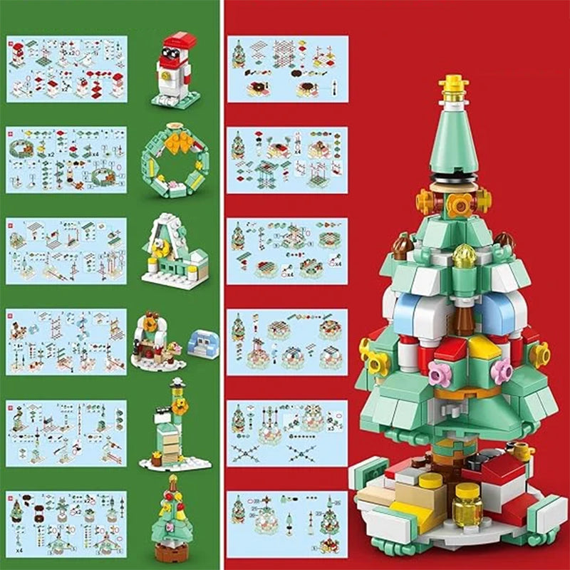Advent Calendar Kids With Christmas Building Blocks