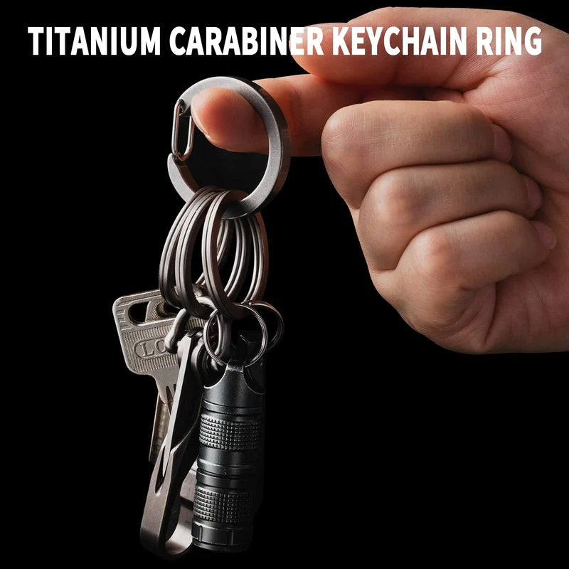 Round Carabiner Keychain Clip