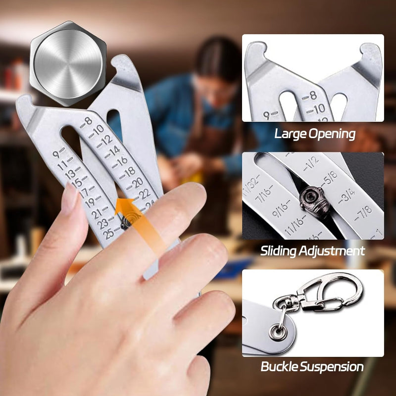 Thread Size Checker Keychain